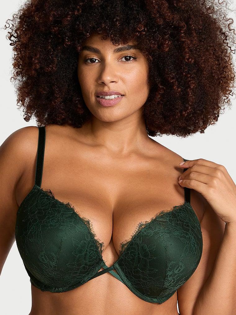 Bombshell Add-2-Cups Rose Lace Push-Up Bra Product Image