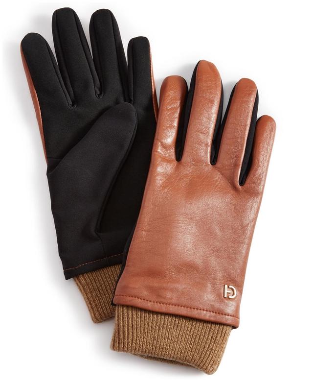 Cole Haan Womens Stretch-Palm Leather Gloves Product Image