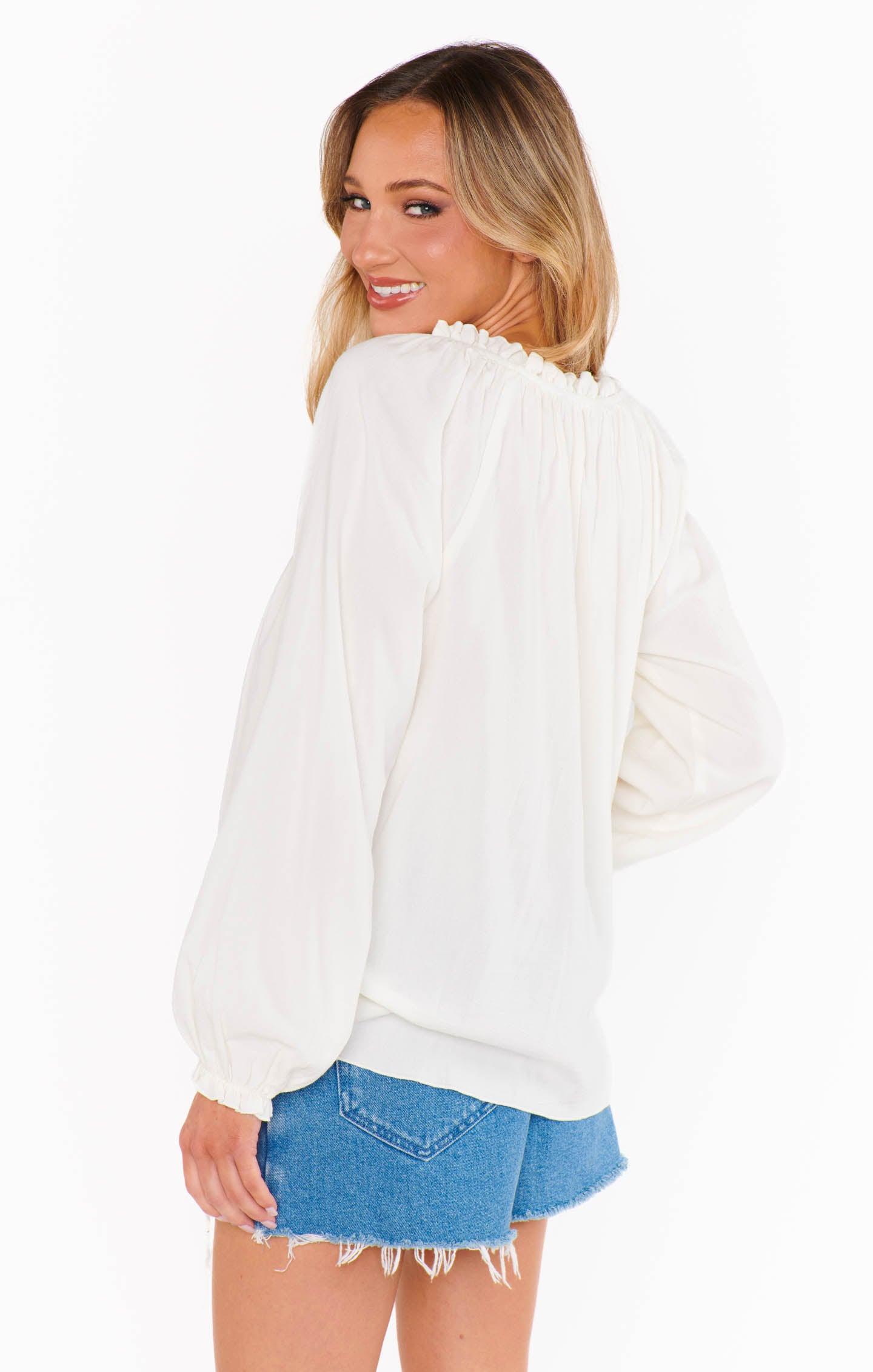 Margo Tunic ~ White Light Gauze Product Image