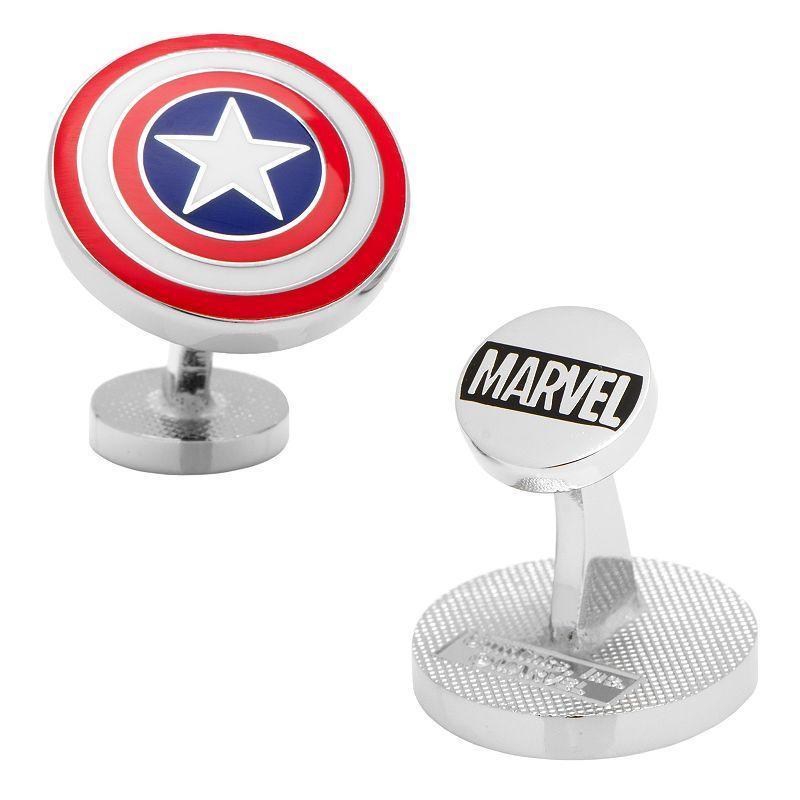 Mens Cuff Links, Inc. Marvel Captain America Shield Cuff Links Product Image