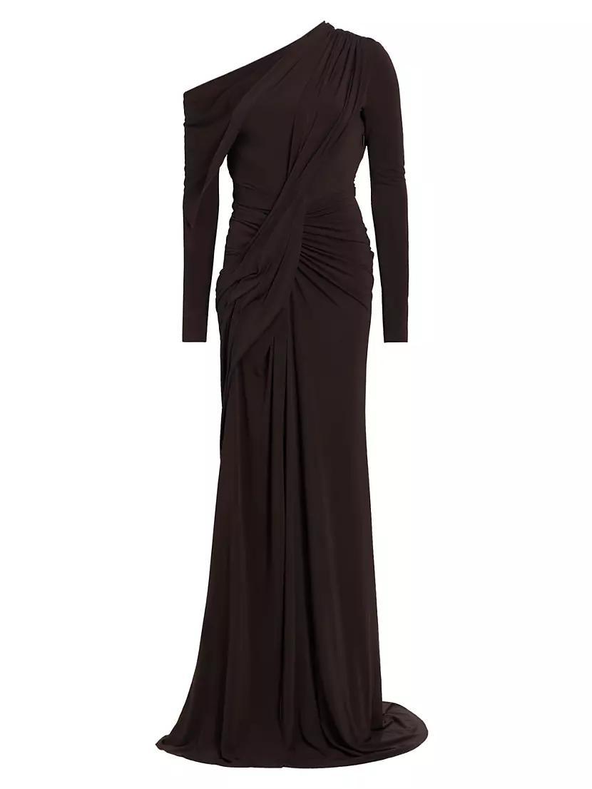 One-Shoulder Draped Gown Product Image