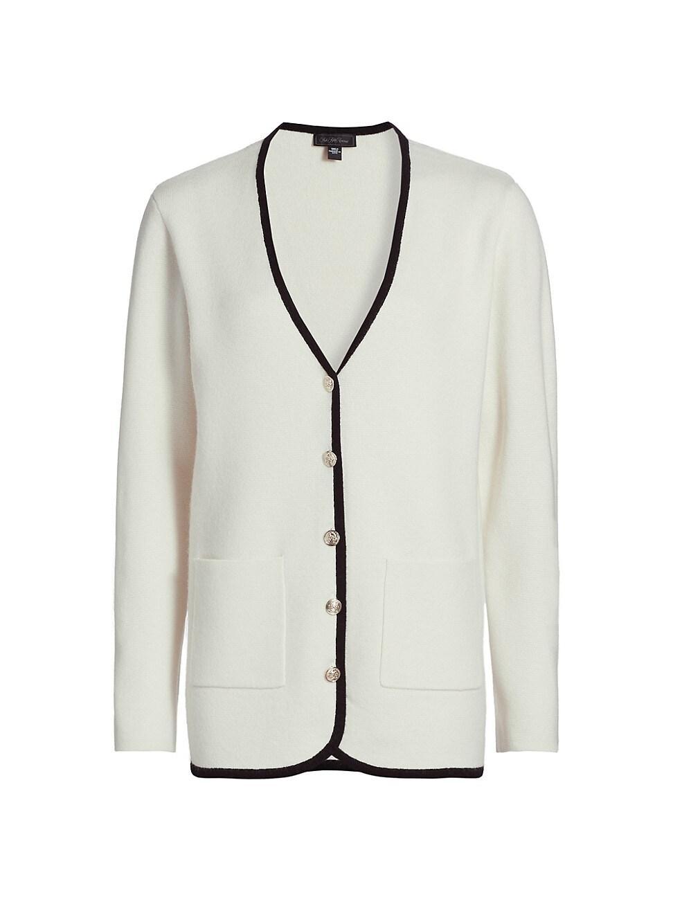 Womens Contrast Cashmere Tipped Blazer Product Image