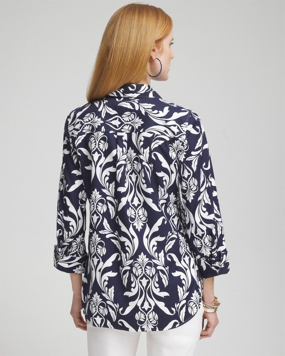 No Iron™ Stretch Swirl Shirt Product Image