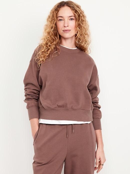 SoComfy Drop-Shoulder Crew-Neck Sweatshirt Product Image