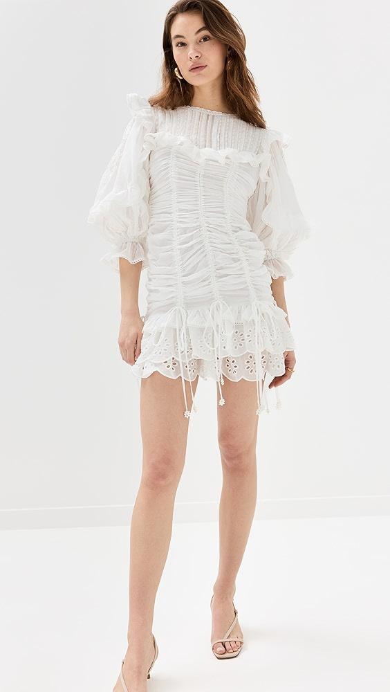 FARM Rio White Lace Mini Dress | Shopbop Product Image