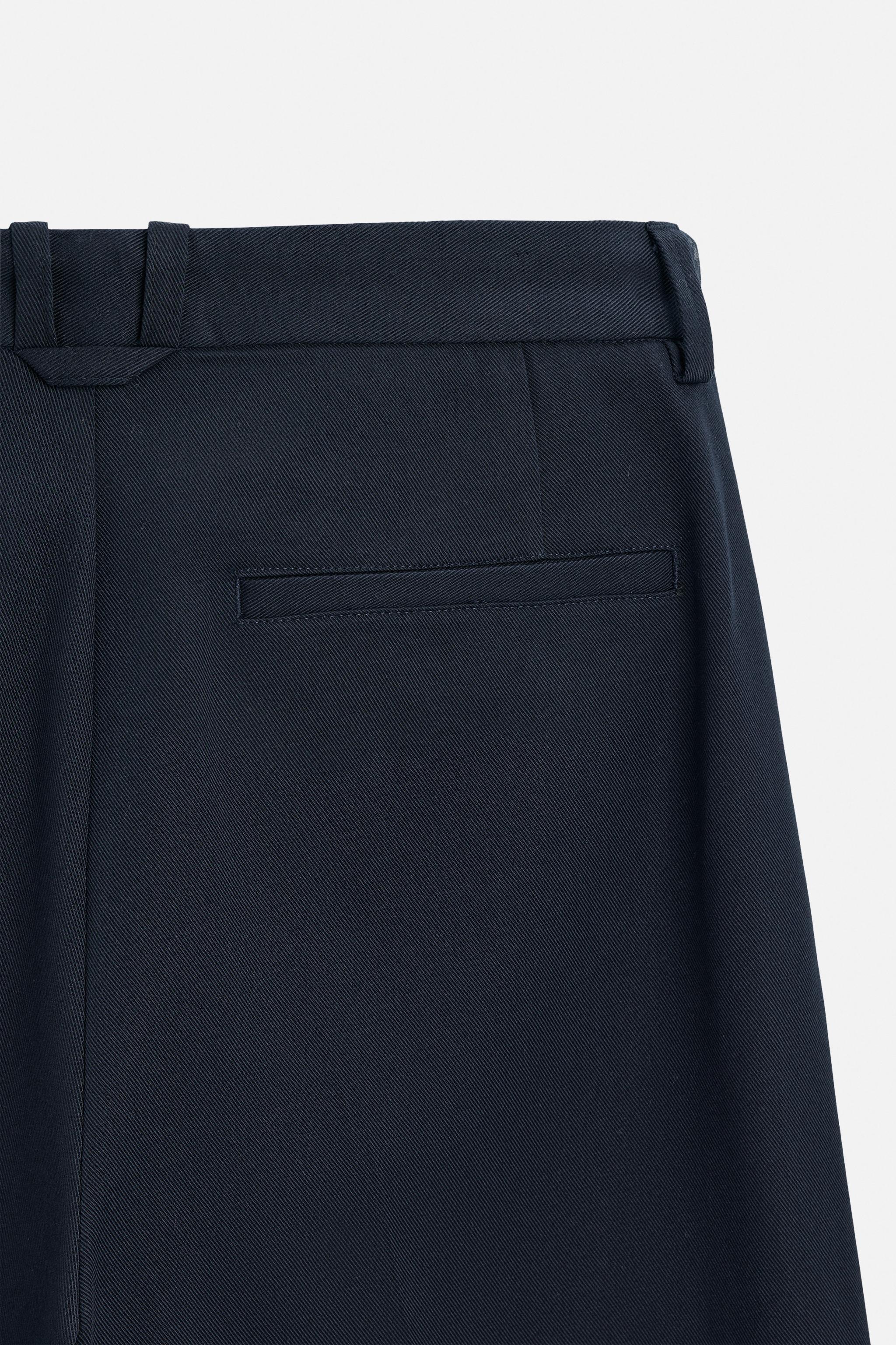 TEXTURED PLEATED PANTS Product Image