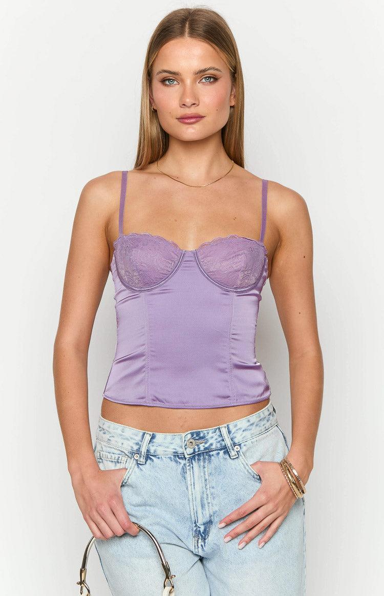 Graicey Purple Corset Top Product Image