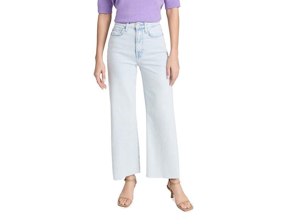 Wide-Leg Cropped Comfort Stretch Jeans Product Image