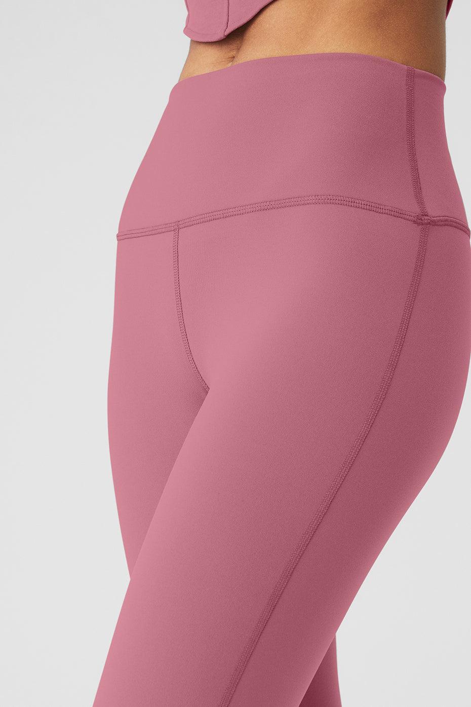 Alo Yoga | Airbrush High-Waist 7/8 Bootcut Legging Pink Product Image