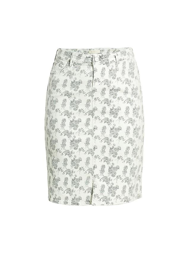 Womens Roses Slim-Fit Pencil Skirt Product Image