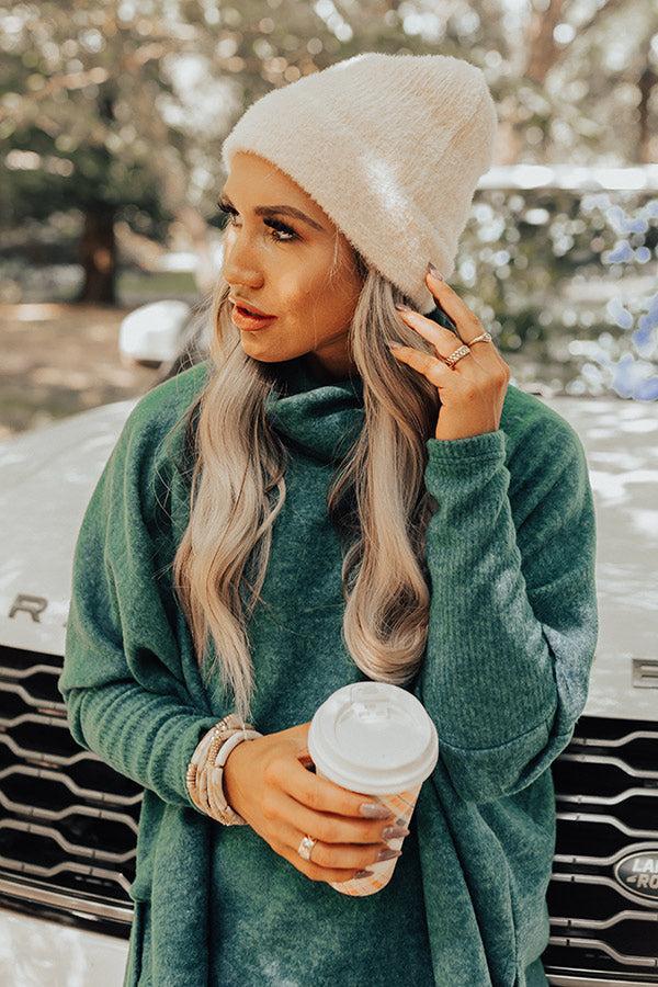 Cold Brew Eyelash Knit Beanie In Cream Product Image