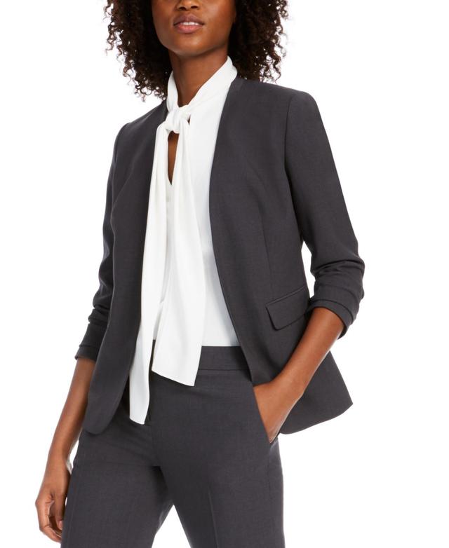 Bar Iii Womens Collarless Open-Front Blazer, Created for Macys Product Image