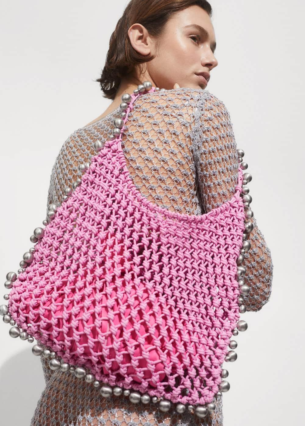 MANGO - Beaded bag - One size - Women Product Image