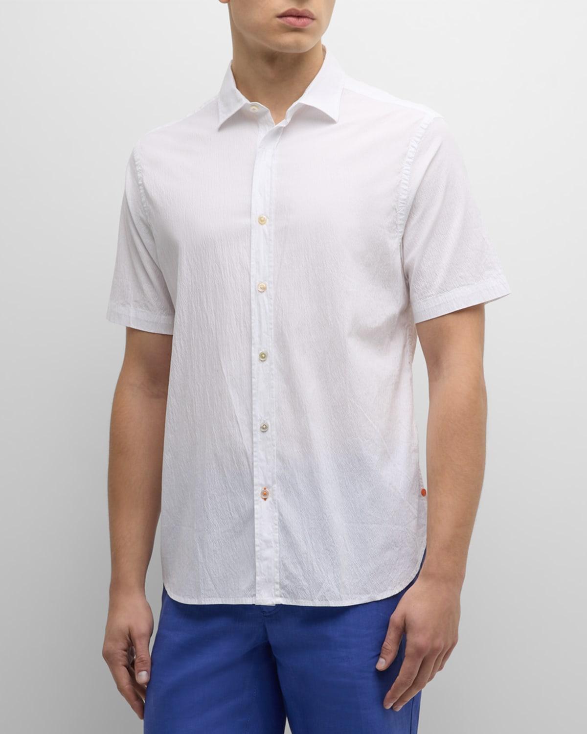 Mens Palermo Seersucker Short-Sleeve Shirt Product Image