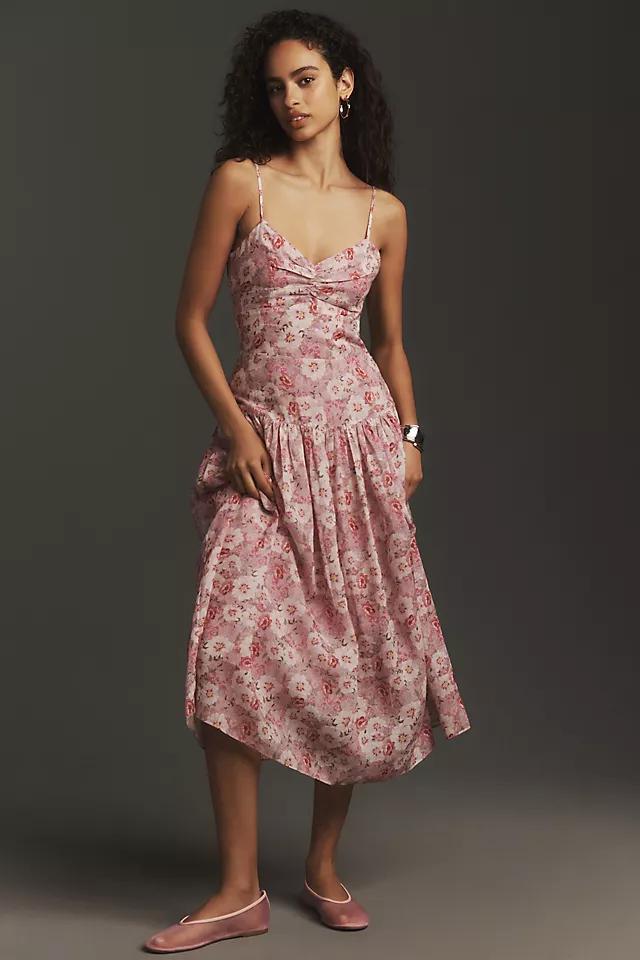 Endless Rose Sleeveless Drop-Waist Midi Dress Product Image