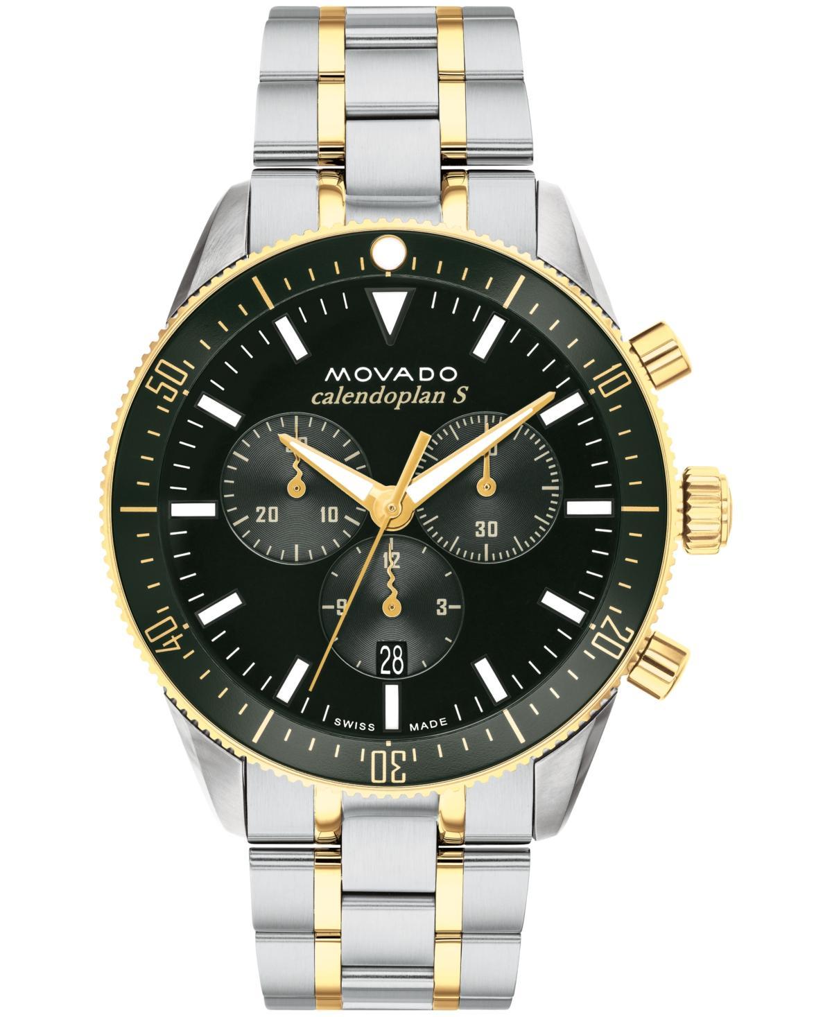 Movado Calendoplan S Two Tone Stainless Steel Chronograph, 42mm Product Image