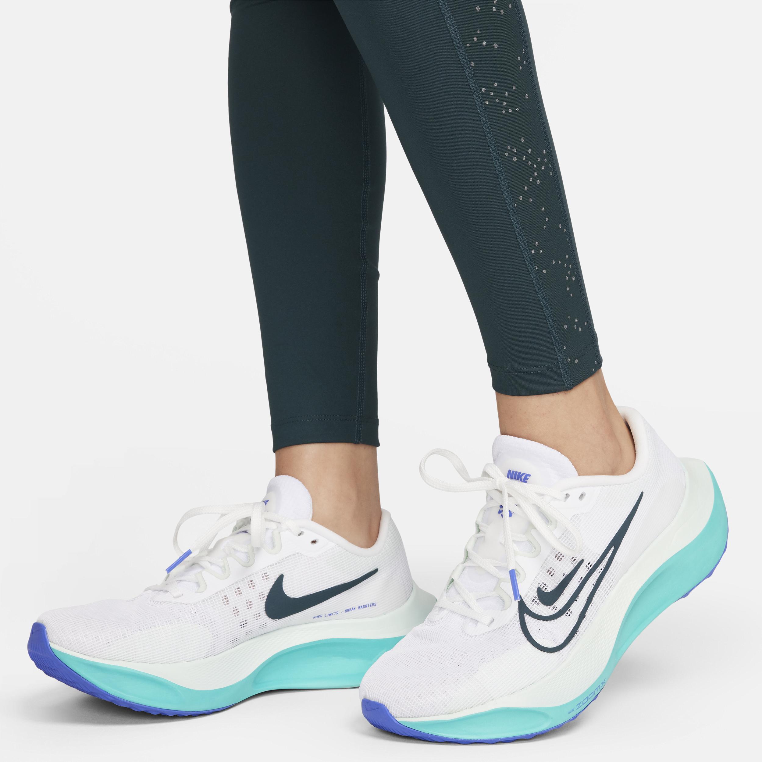 Nike Womens Fast Mid-Rise 7/8 Printed Leggings with Pockets Product Image