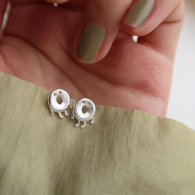 925 Sterling Silver Cartoon Stud Earring Product Image