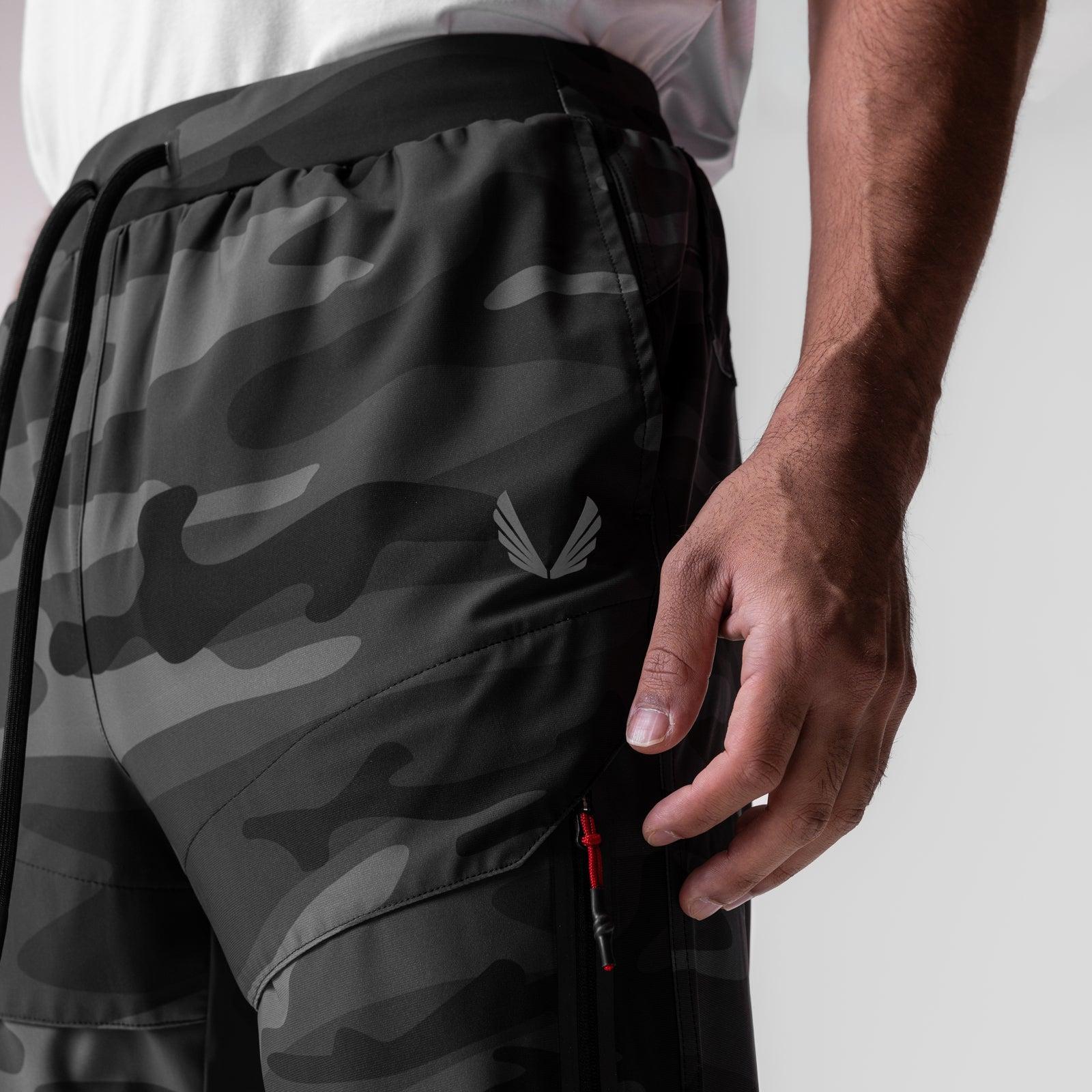 0690. Tetra-Lite® Tech High Rib Jogger - Black Camo "Wings" Product Image