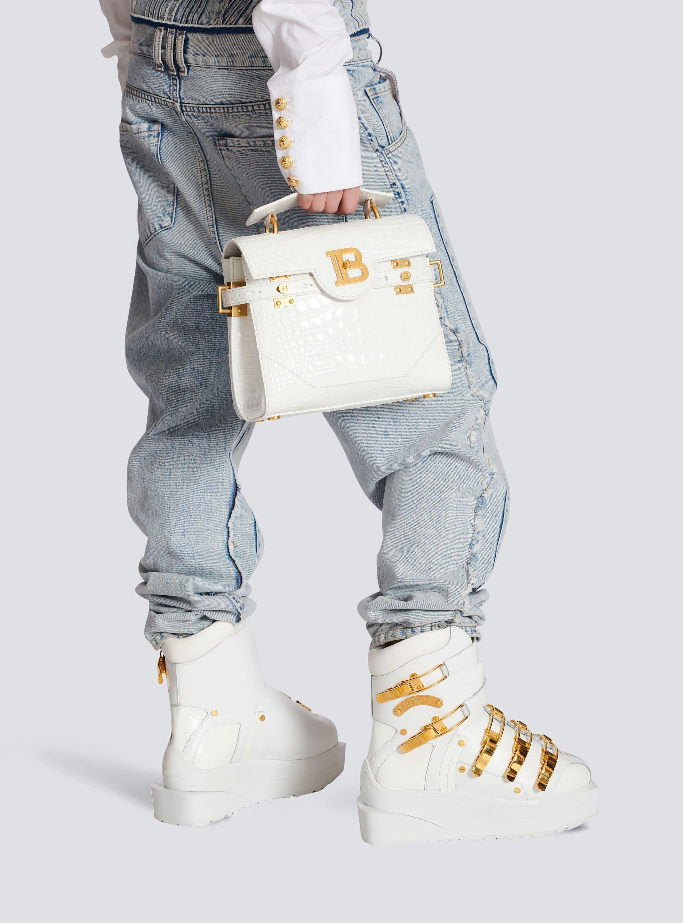 B-Buzz 23 bag in crocodile effect-embossed leather Product Image