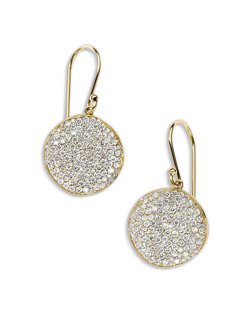 Ippolita Stardust Medium Pav Diamond Disc Drop Earrings Product Image