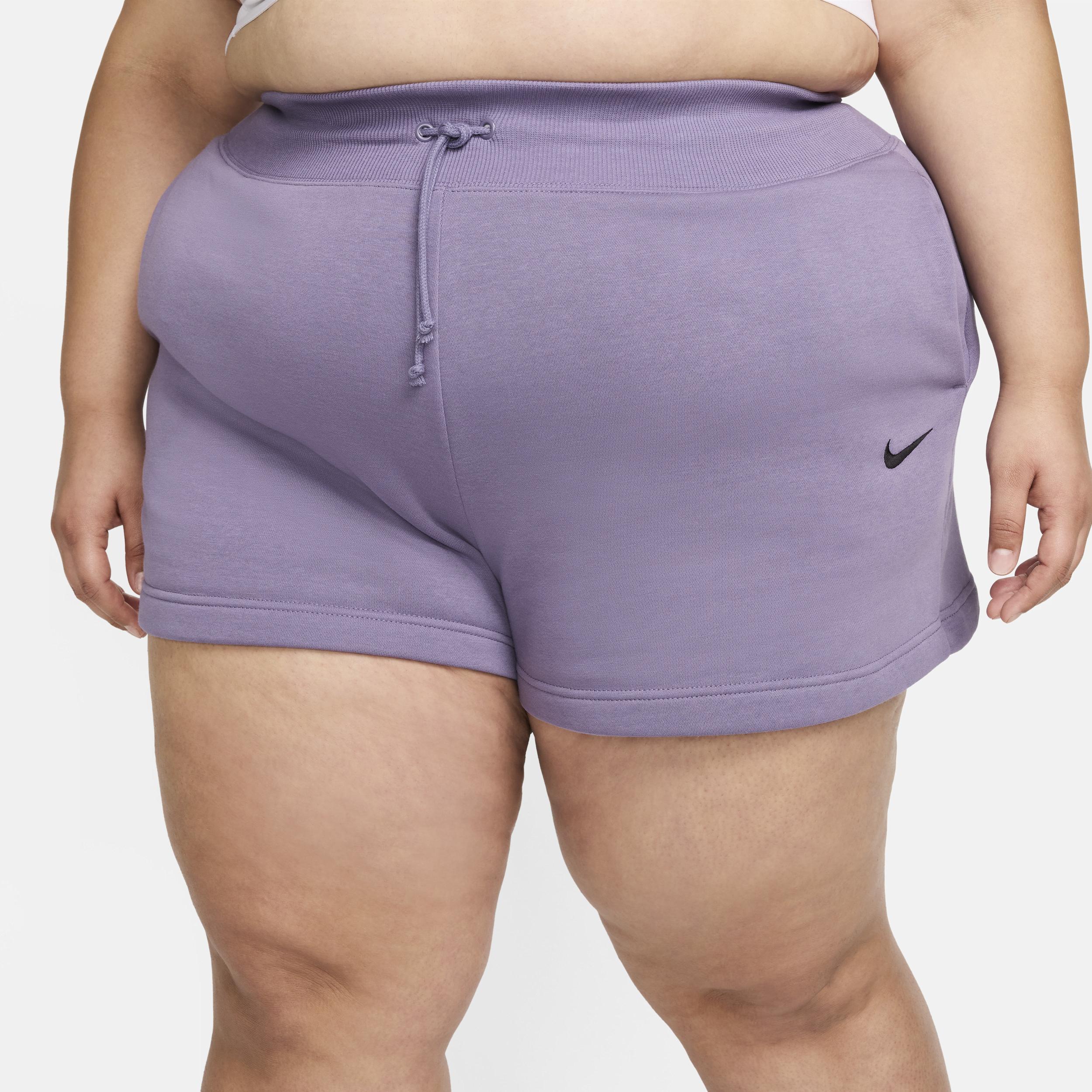 Womens Nike Sportswear Phoenix Fleece High-Waisted Loose Shorts (Plus Size) Product Image