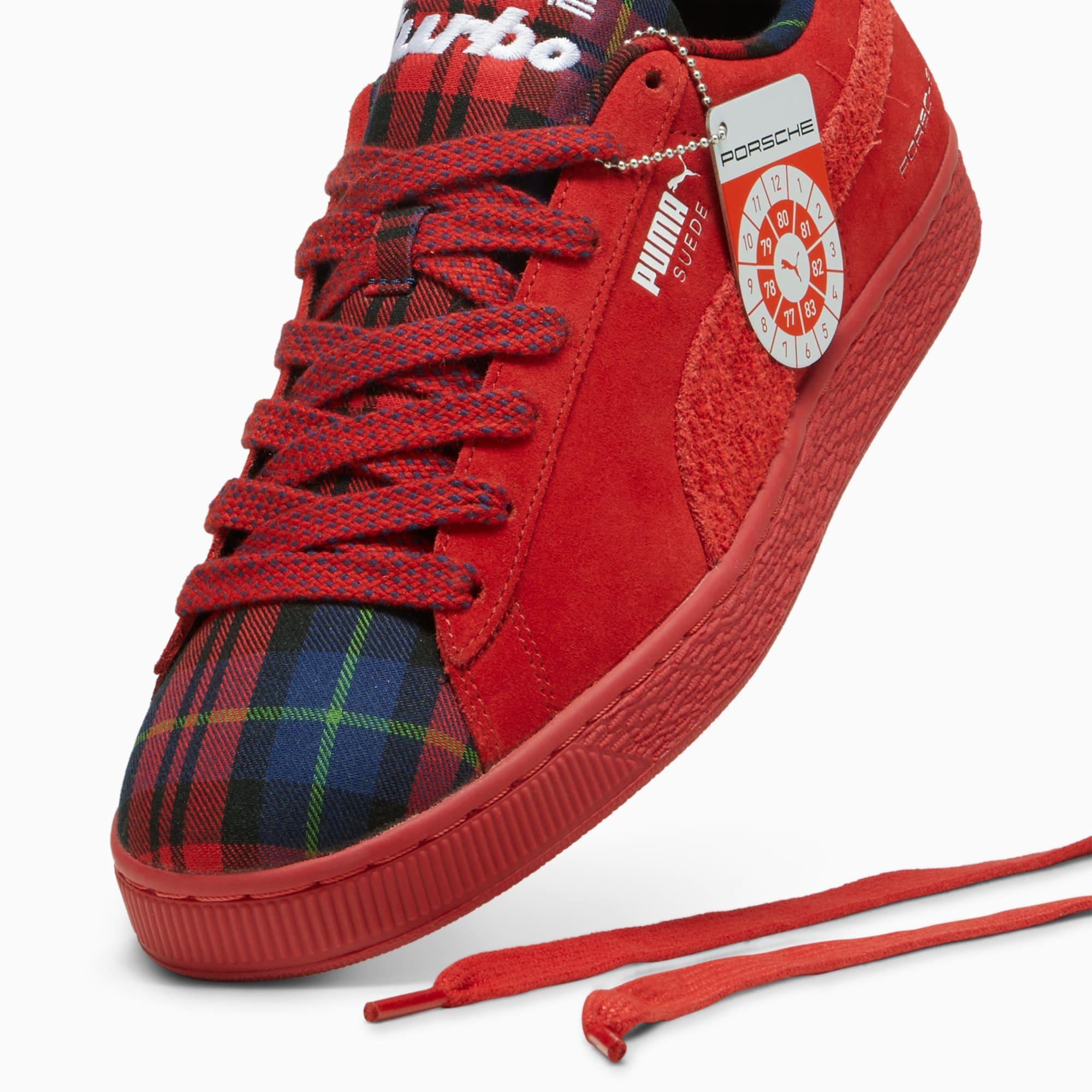 Porsche Legacy Suede Classic Tartan Sneakers Product Image