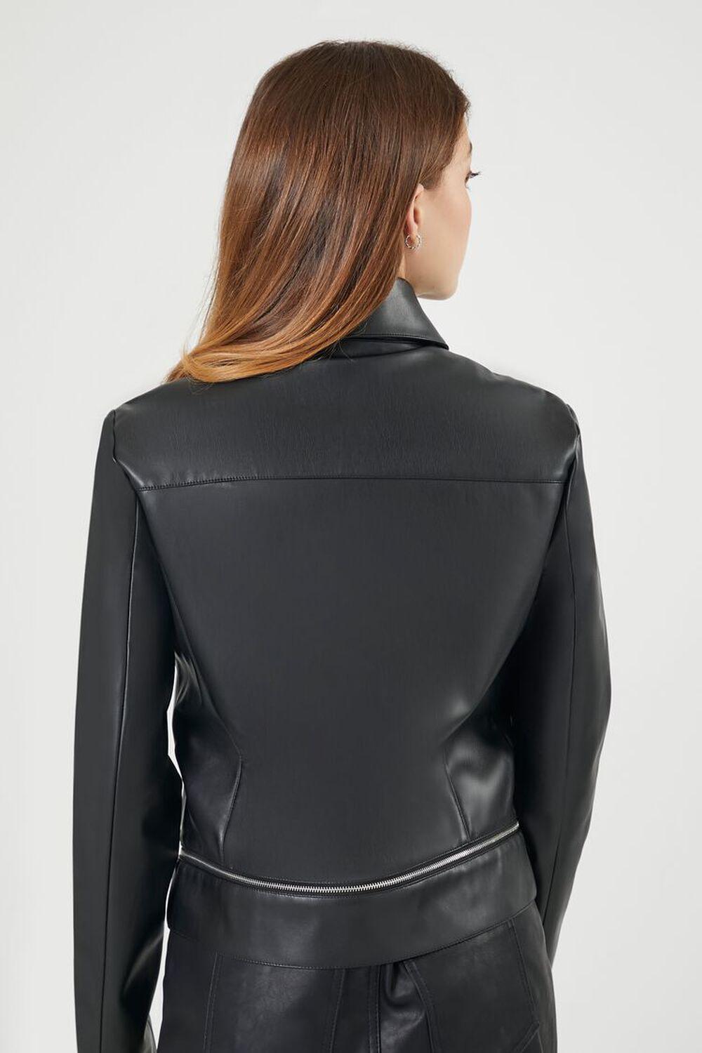 Faux Leather Zip-Hem Moto Jacket | Forever 21 Product Image