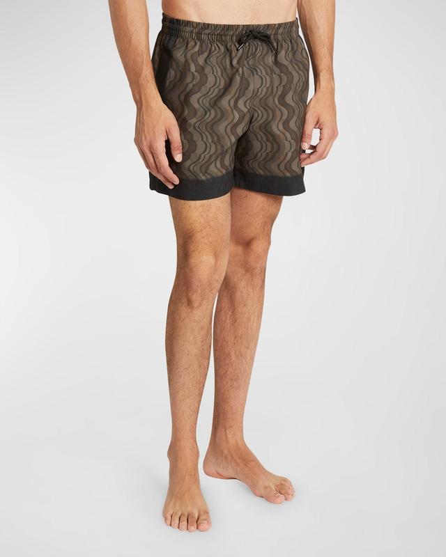 Mens Phibbs Patterned Swim Shorts Product Image