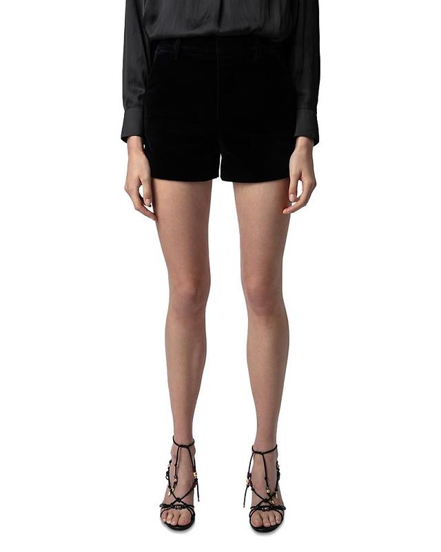 Zadig & Voltaire Cotton Velvet Shorts Product Image