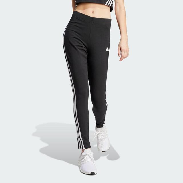 adidas Future Icons 3-Stripes Leggings Tent Green S Womens Product Image