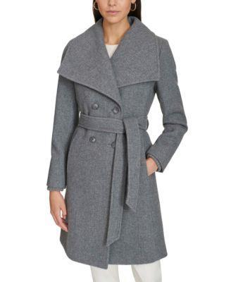 Women's Double-Breasted Belted Coat Product Image