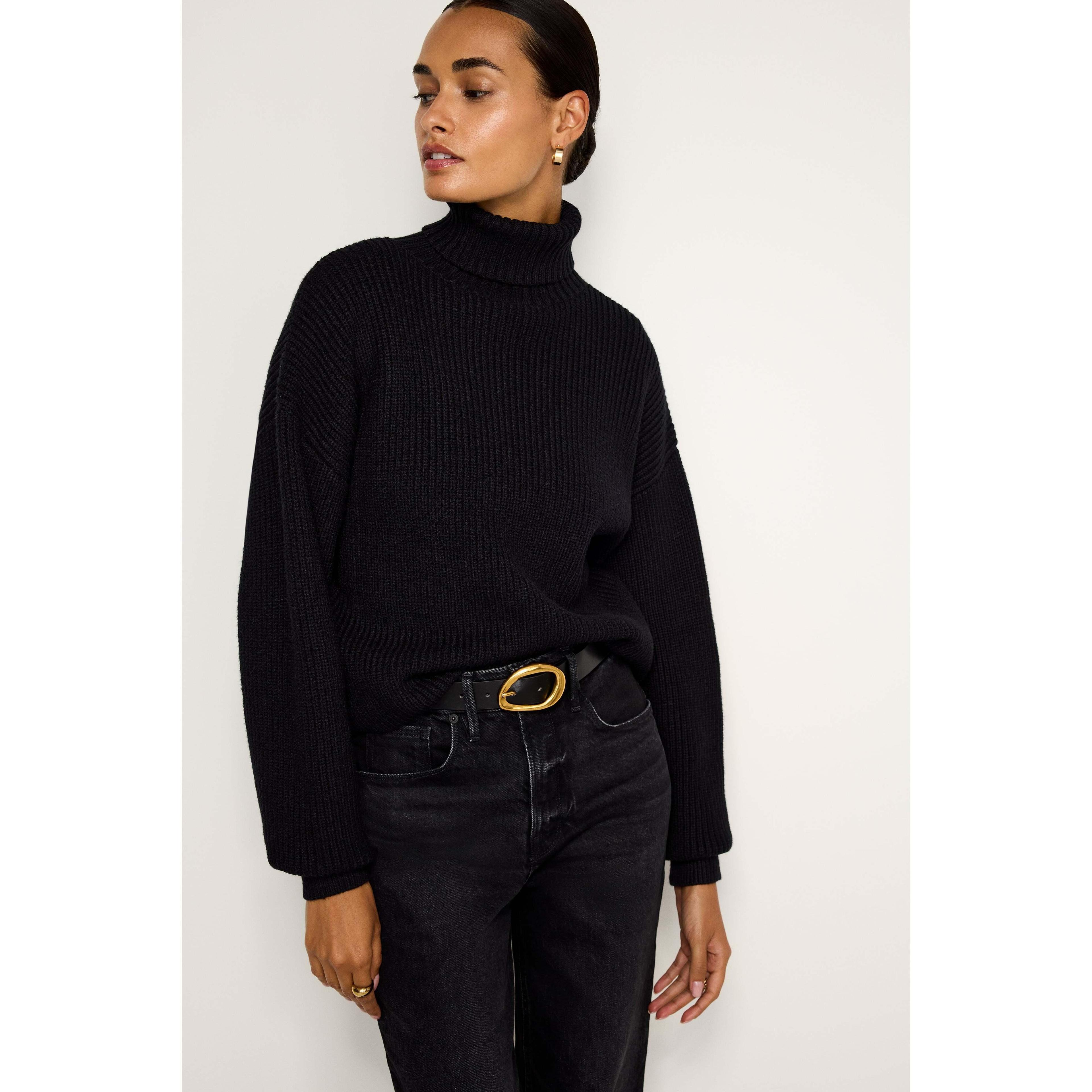 Womens Cozy Ribbed Turtleneck | | Good American by Khlo Kardashian Product Image