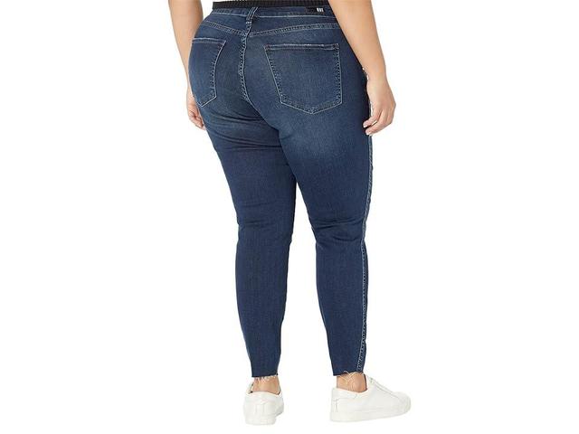 KUT from the Kloth Plus Size Donna High Rise-Fab Ab-Ankle Skinny-Raw Hem in Whimsical (Whimsical) Women's Jeans Product Image