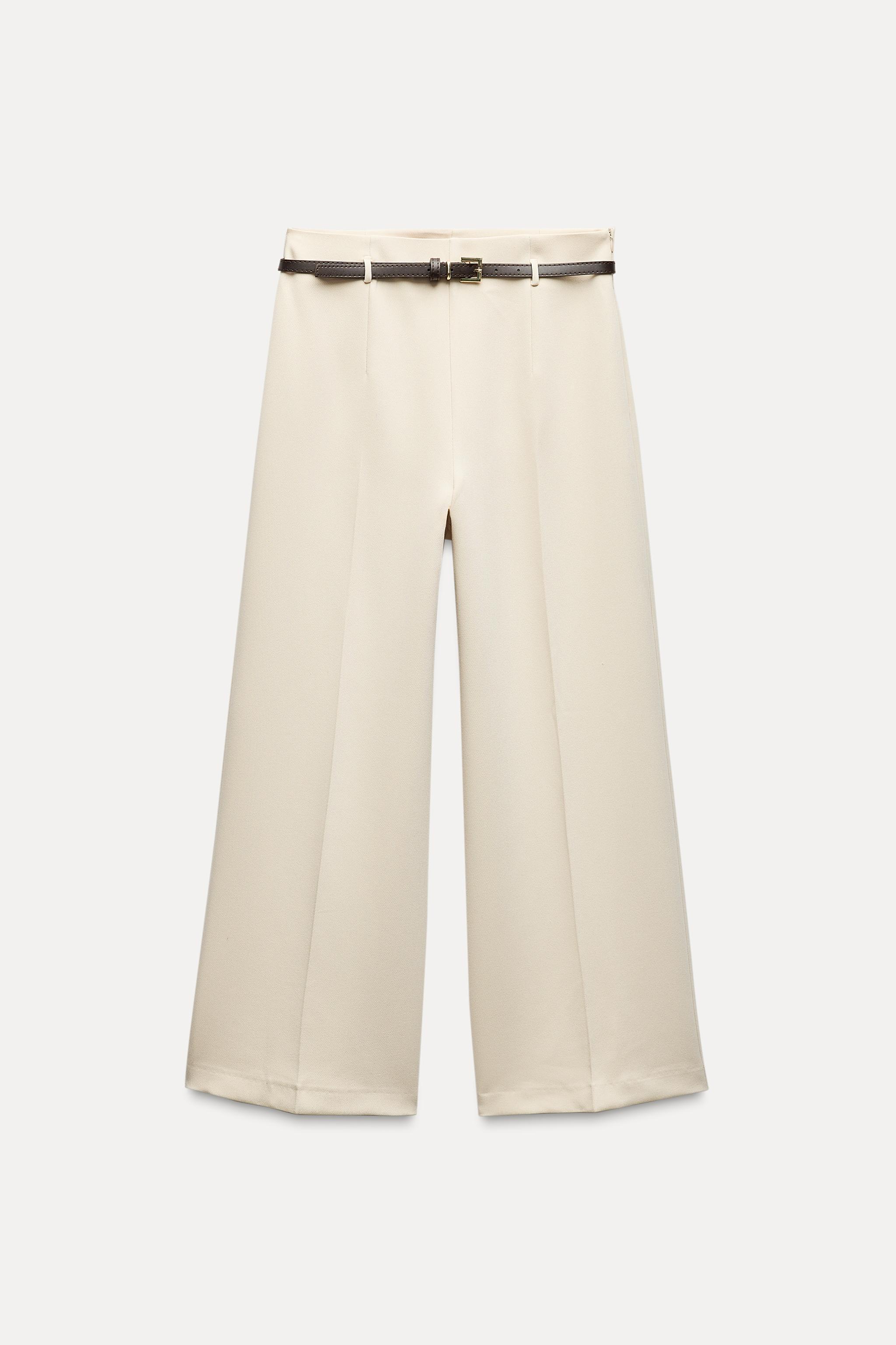 BELTED CULOTTE PANTS ZW COLLECTION Product Image