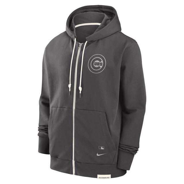 Chicago Cubs Travel Player Nike Men's Dri-FIT MLB Full-Zip Hoodie Product Image