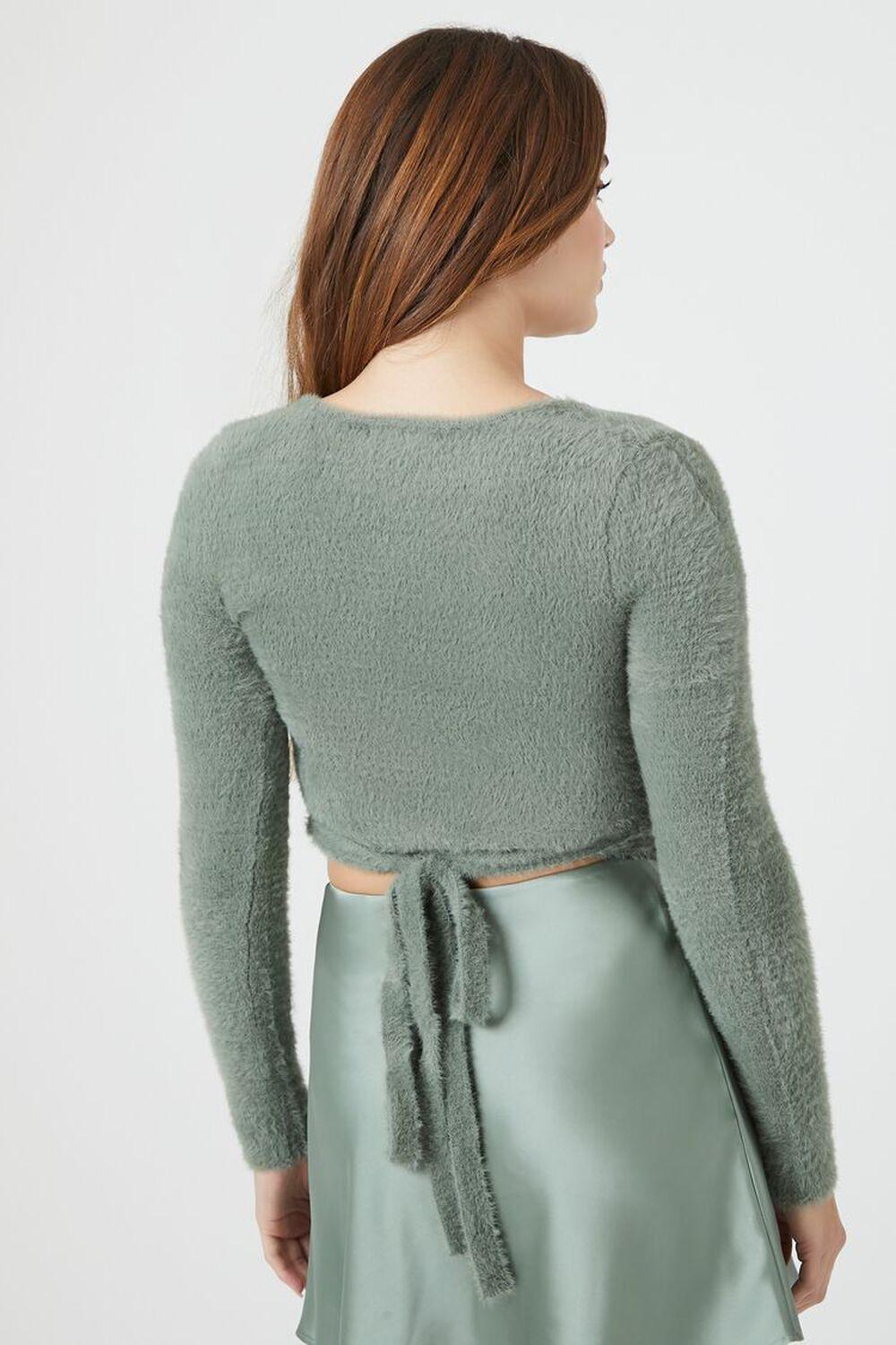 Cropped Sweater-Knit Wrap Top | Forever 21 Product Image