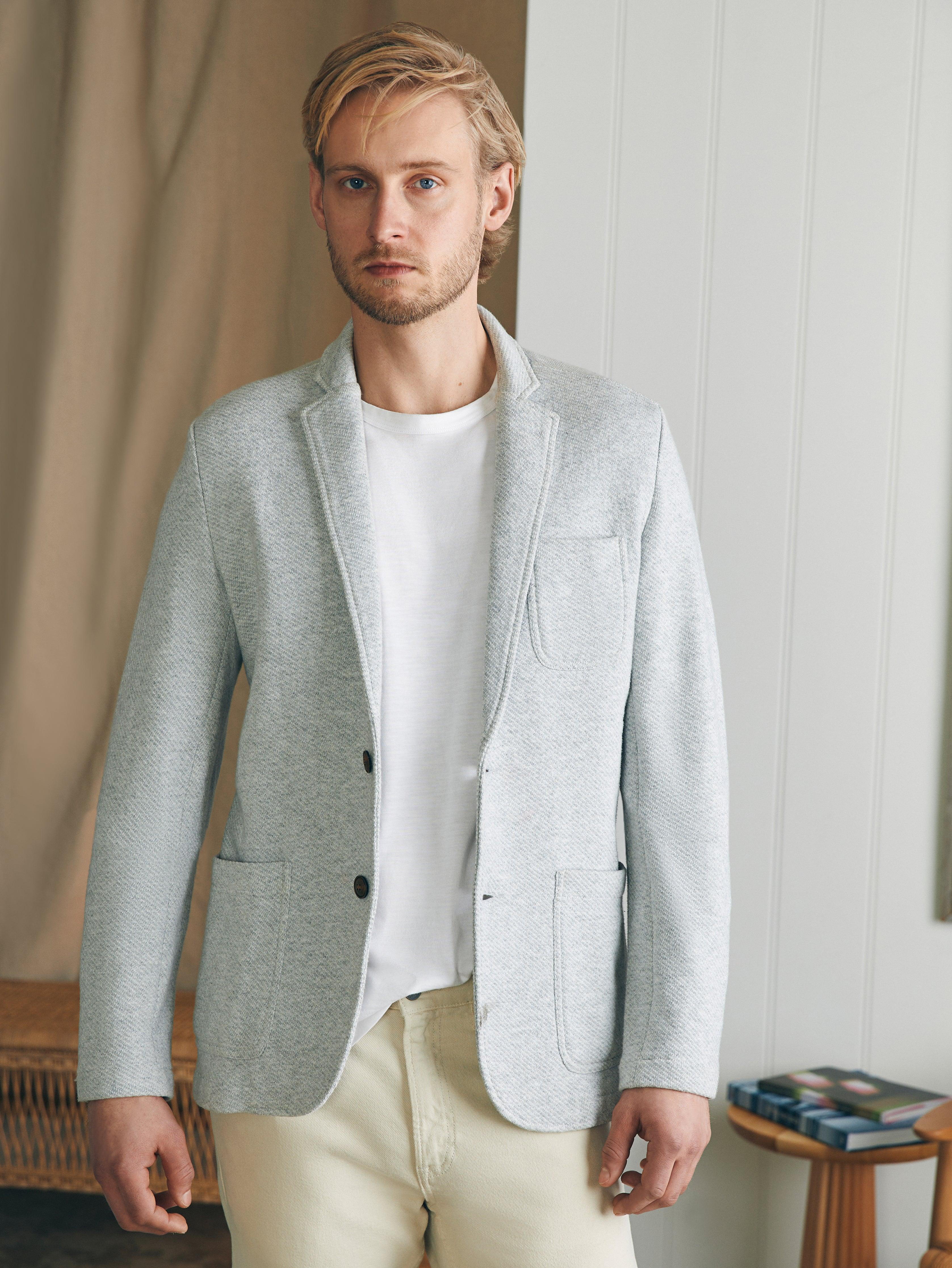 Inlet Knit Blazer - Heather Grey Male Product Image