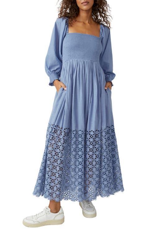 Womens Perfect Storm Eyelet Cotton Maxi Dress Product Image