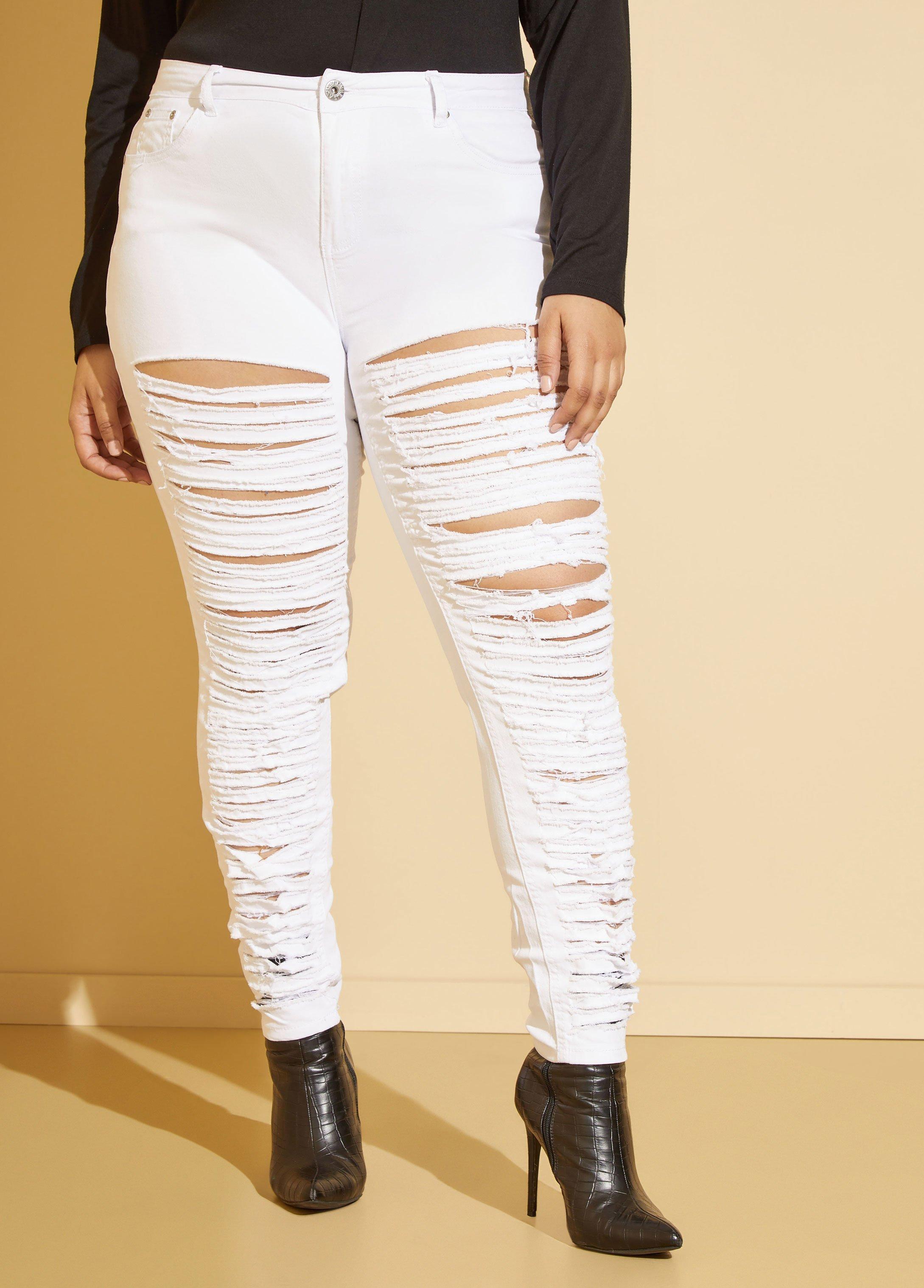 Ultra Distressed High Rise Jeans Product Image