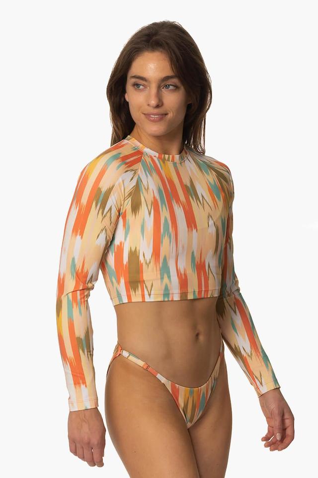 Moana Long Sleeved Crop Rashie - Zuma Female Product Image