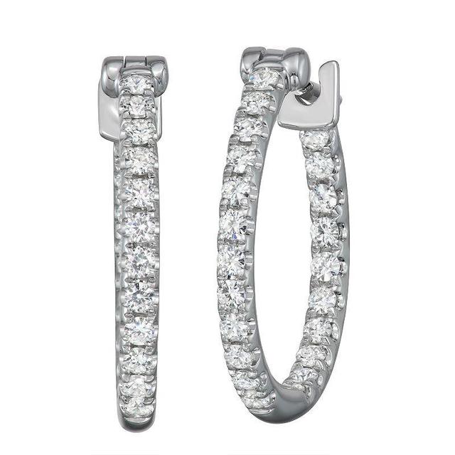 Charles & Colvard 4/10 Ct. T.w. Lab Created Moissanite Hoop Earrings, Yellow Product Image