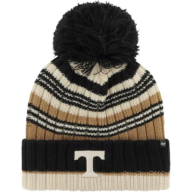 Womens 47 Khaki Tennessee Volunteers Barista Cuffed Knit Hat with Pom Product Image