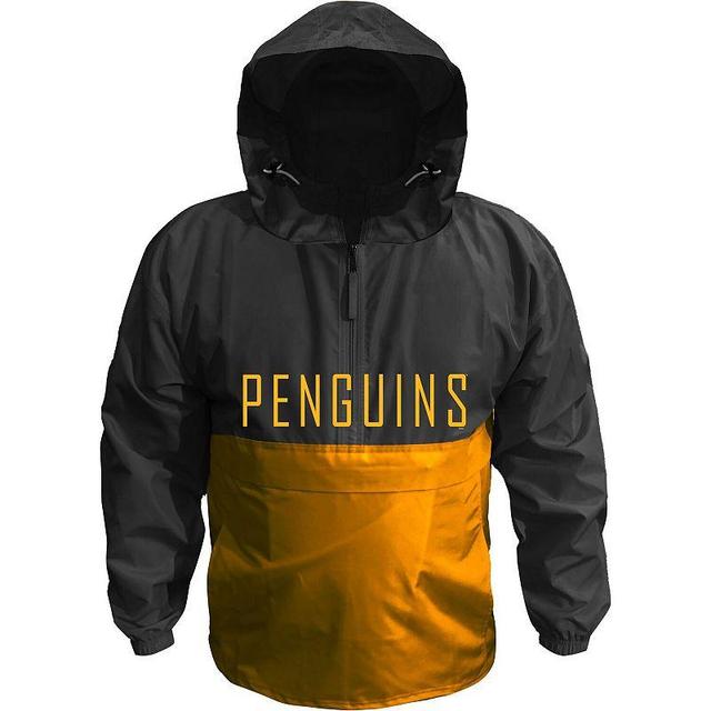 Mens Black Pittsburgh Penguins Big and Tall Anorak Half-Zip Pullover Hoodie Product Image