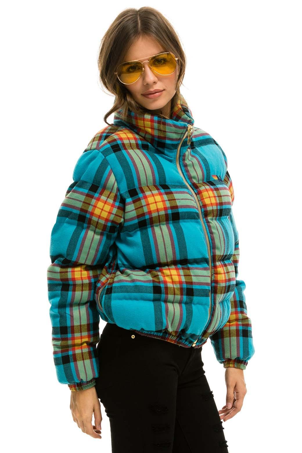 APRES PLAID PUFFER JACKET - JACKSON PLAID Female Product Image