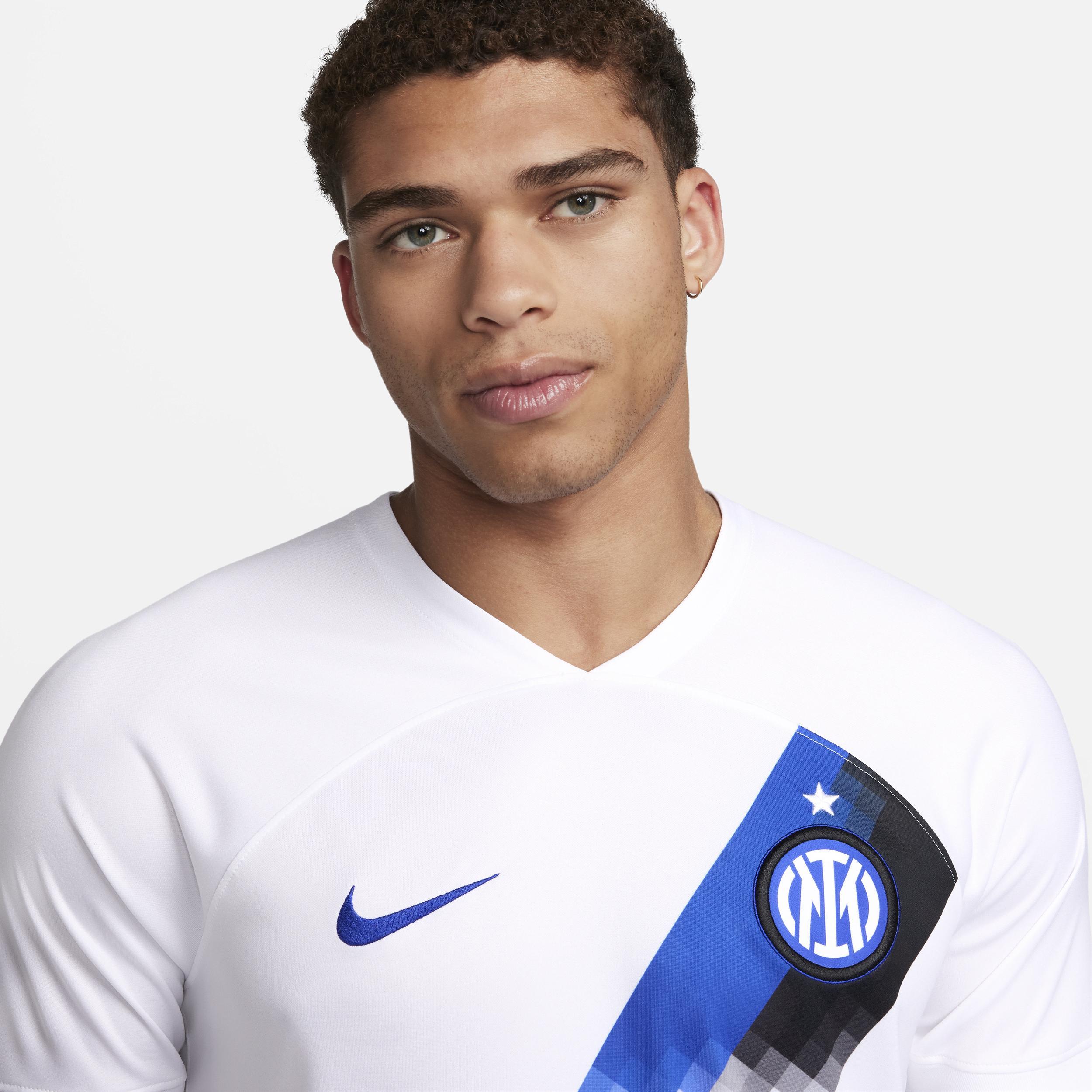 Mens Nike White Inter Milan 2023/24 Away Stadium Replica Jersey - White Product Image