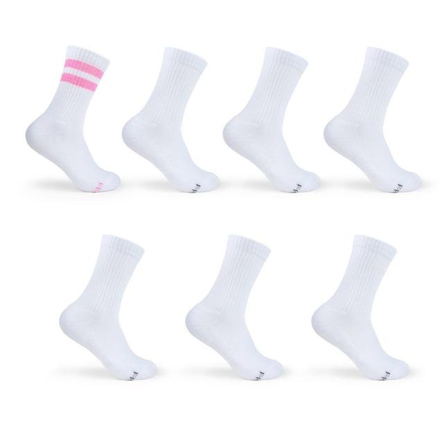 Fruit of the Loom Womens Comfort Cushion 6+1 Bonus Pack Crew Socks 4-10 Product Image