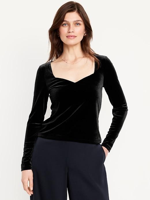 Fitted Velvet Top product image