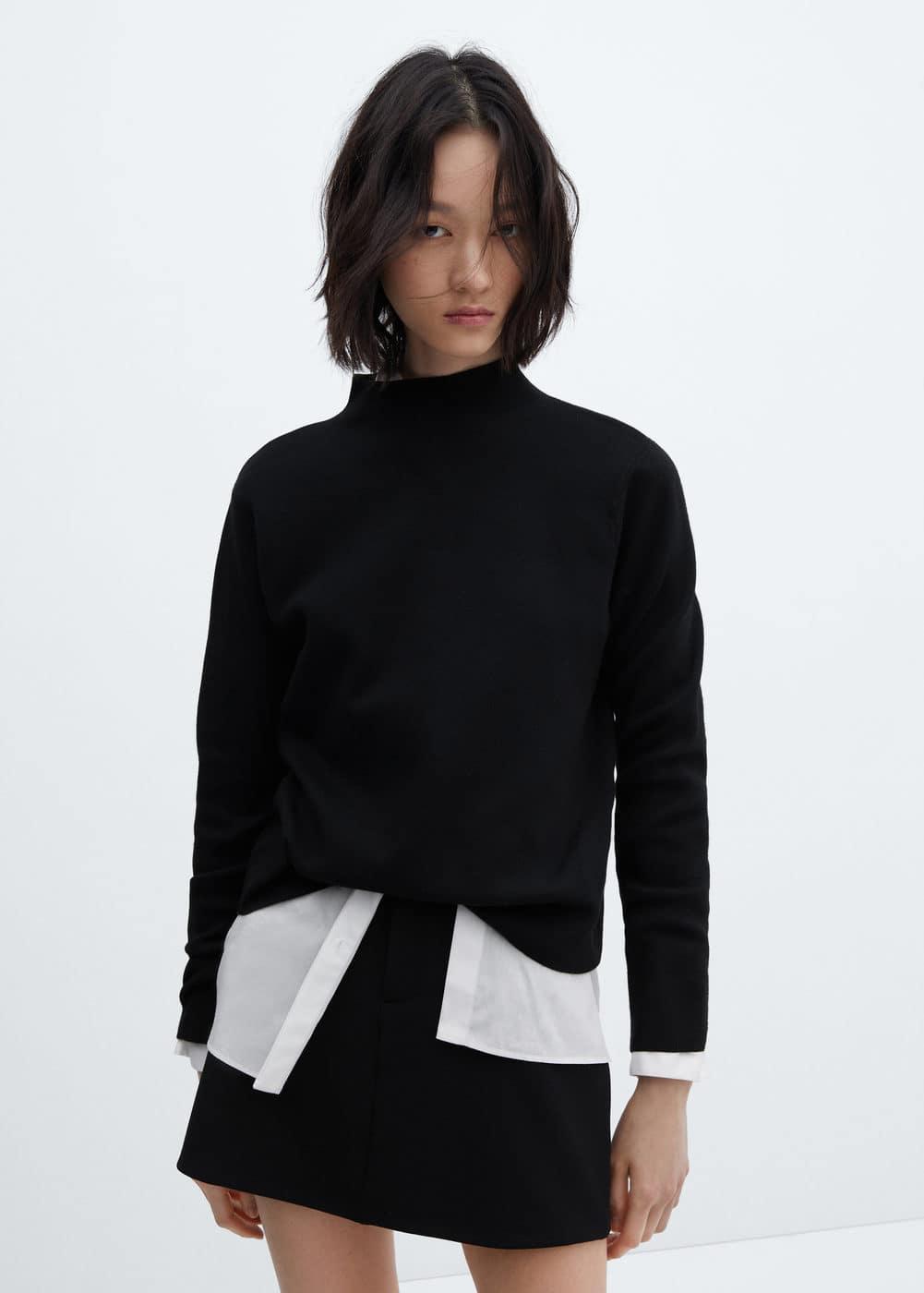 MANGO Mock Neck Sweater Product Image