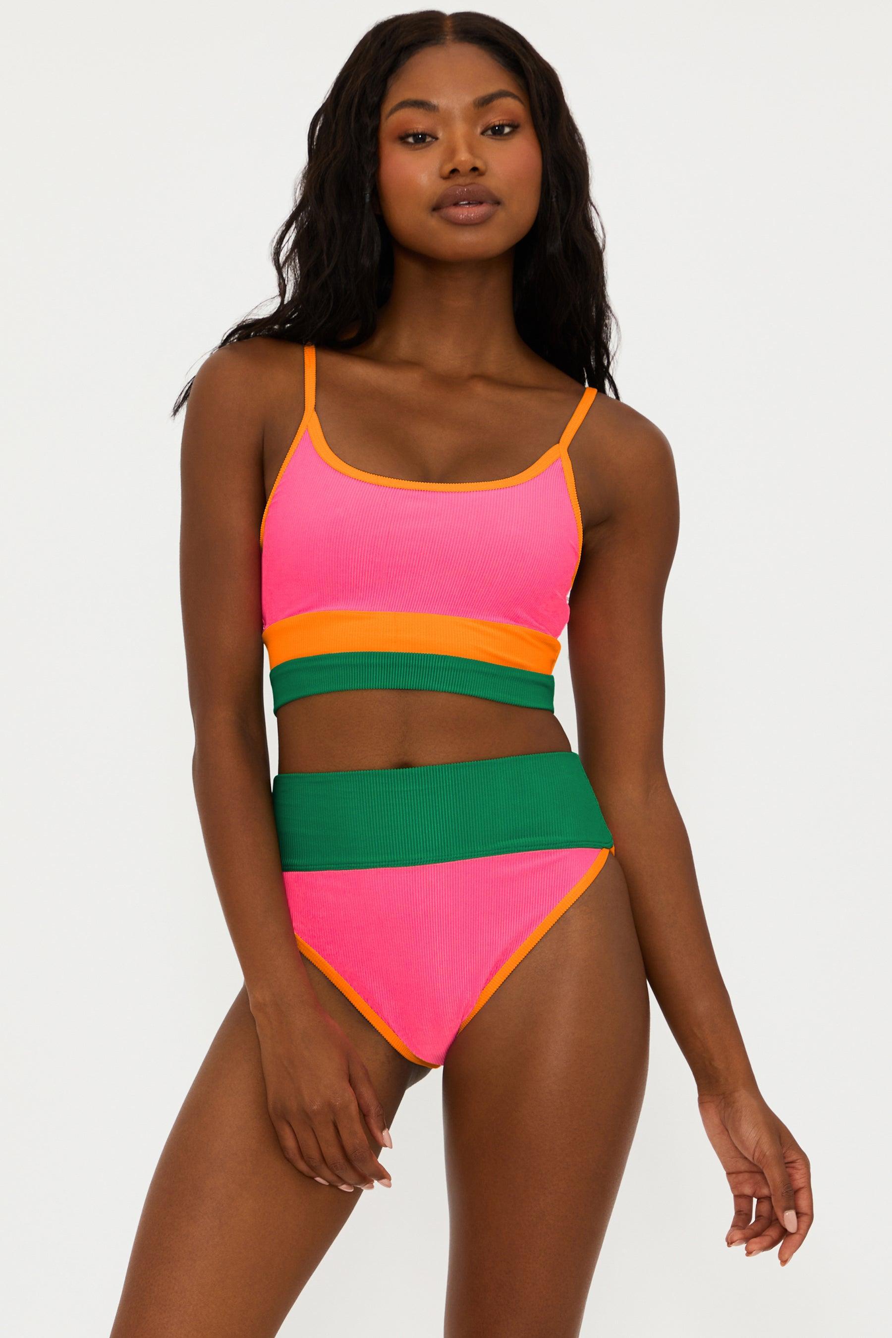 Eva Top Strawberry Colorblock Product Image